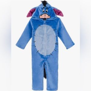 Disney Winnie the Pooh Tigger Eeyore Fleece Zip Up Coverall SIZE 2T